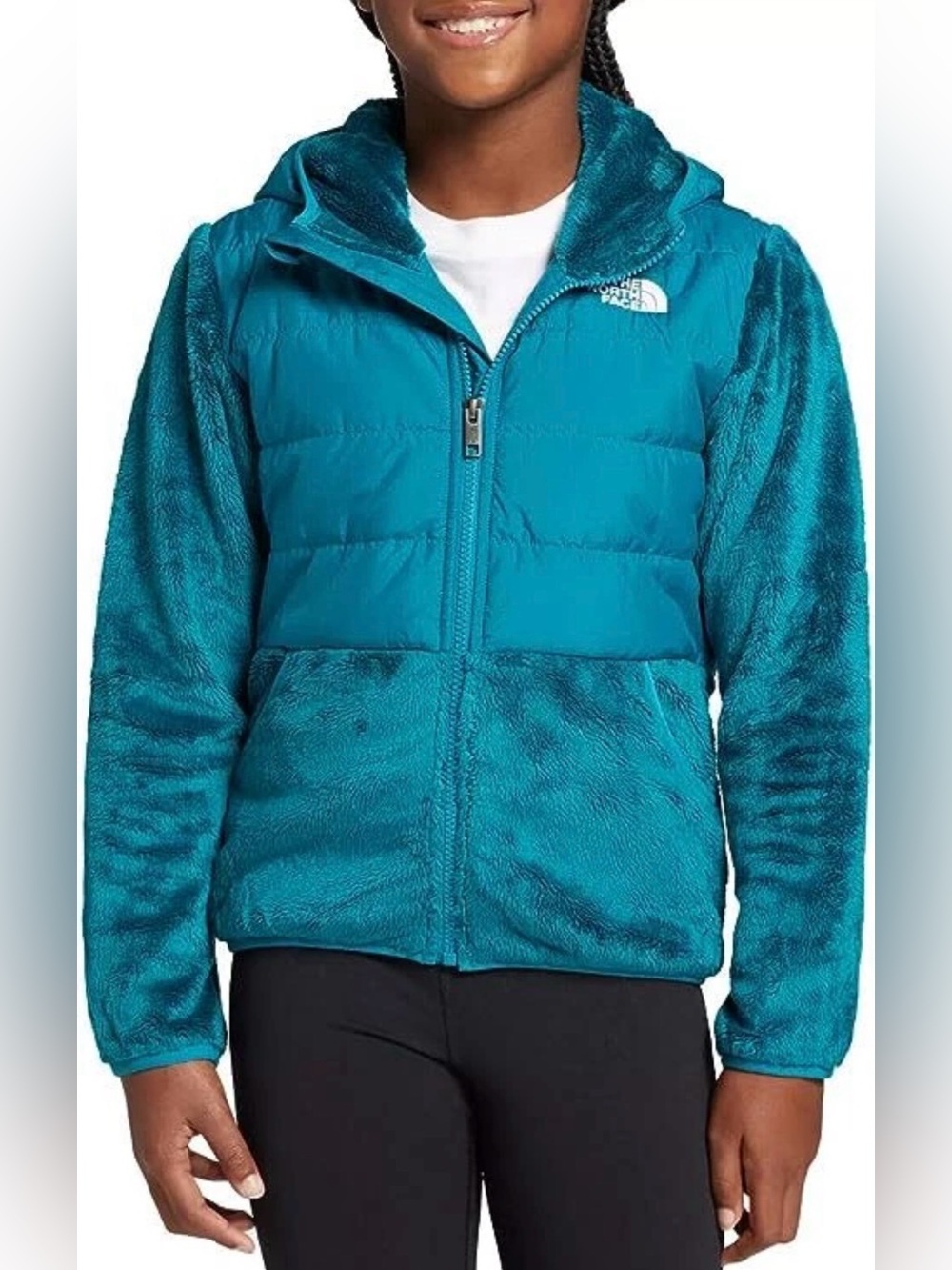 The North Face Girls' Sherpa Nylon
Mashup Jacket  tail
